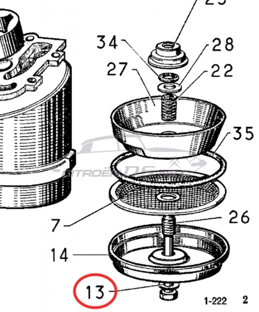 Oil filter housing bolt copper washer