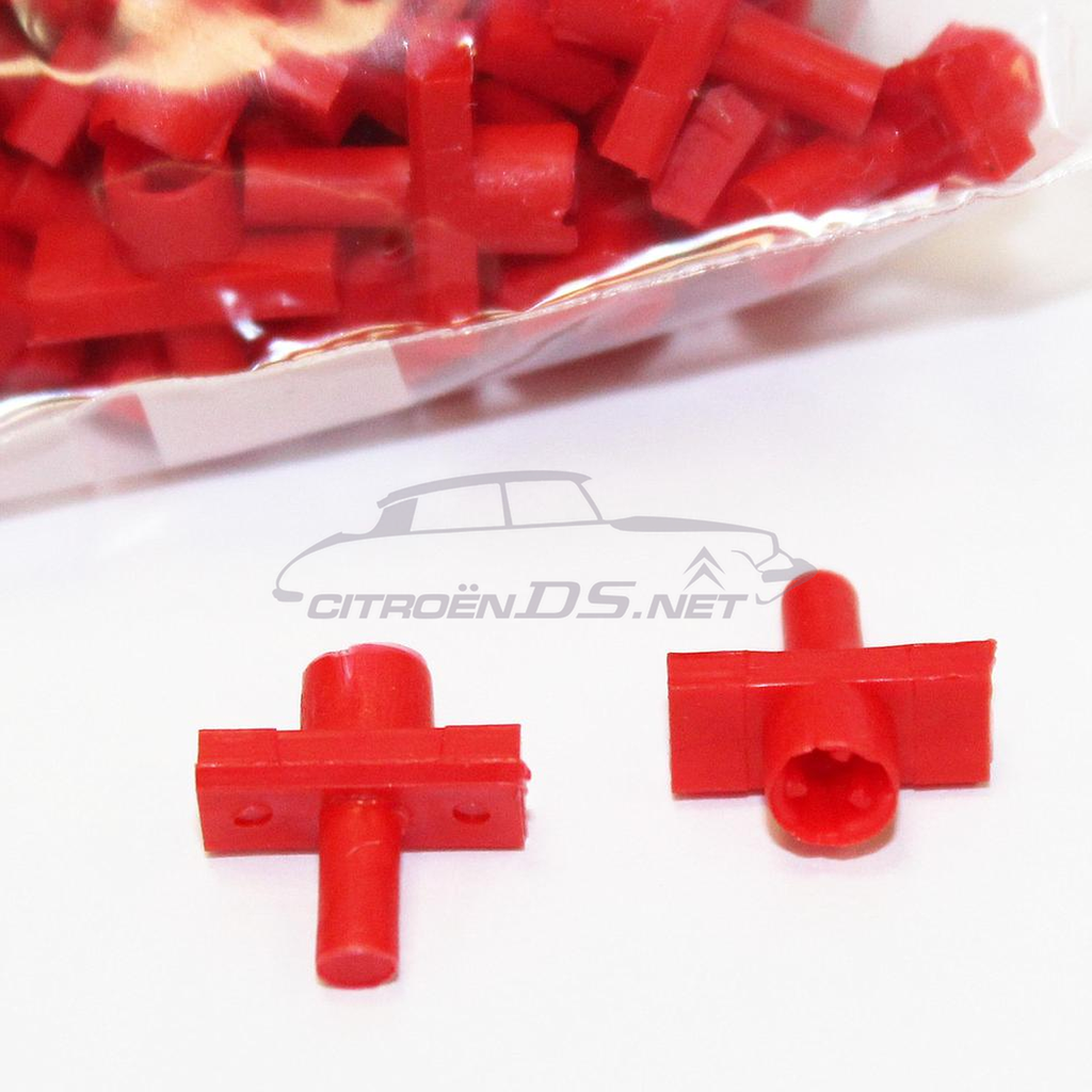 Pallas, red fixing clips for thin side trims, 100 pcs.