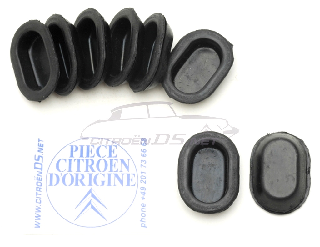 Oval rubber bung, doors, set of 8 pcs