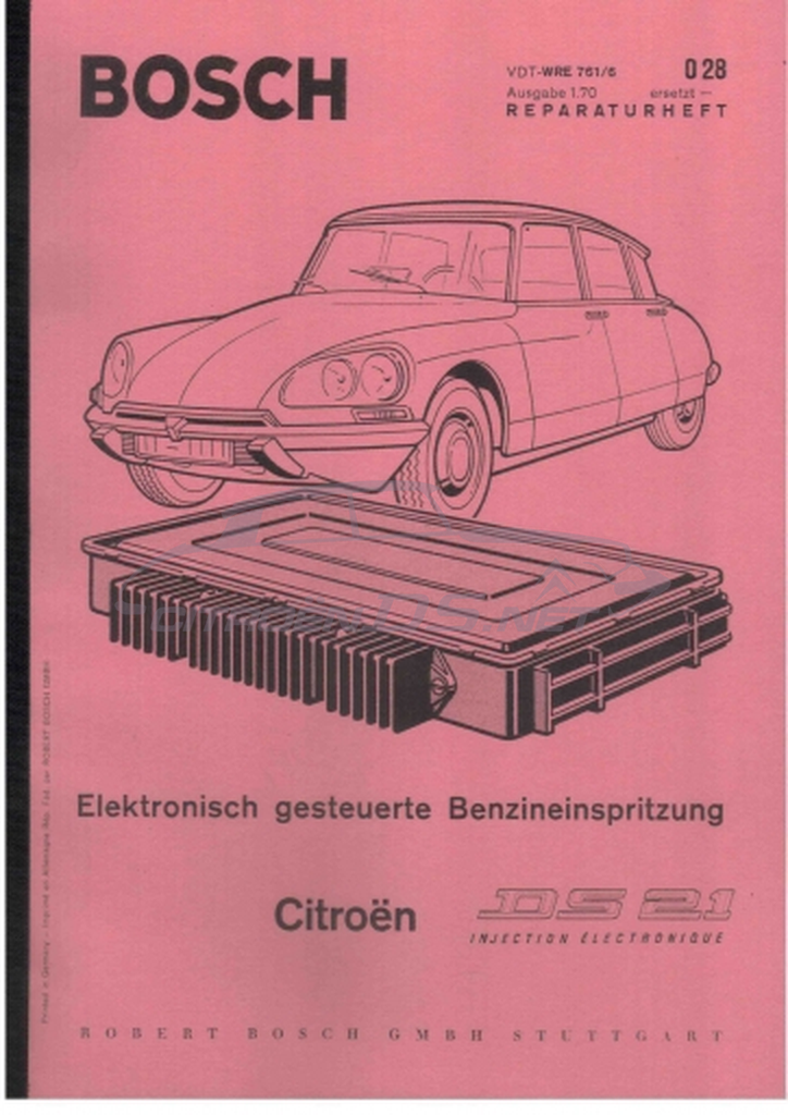 BOSCH D-Jetronic: Elektronisch gesteuerte Benzineinspritzung. DS21