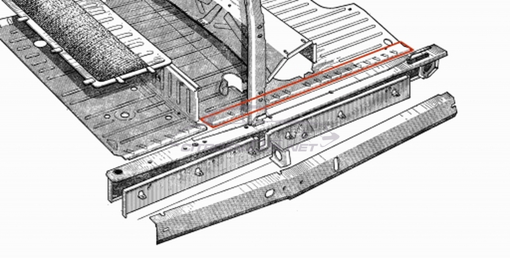 Longeron de plancher comme l'original droite