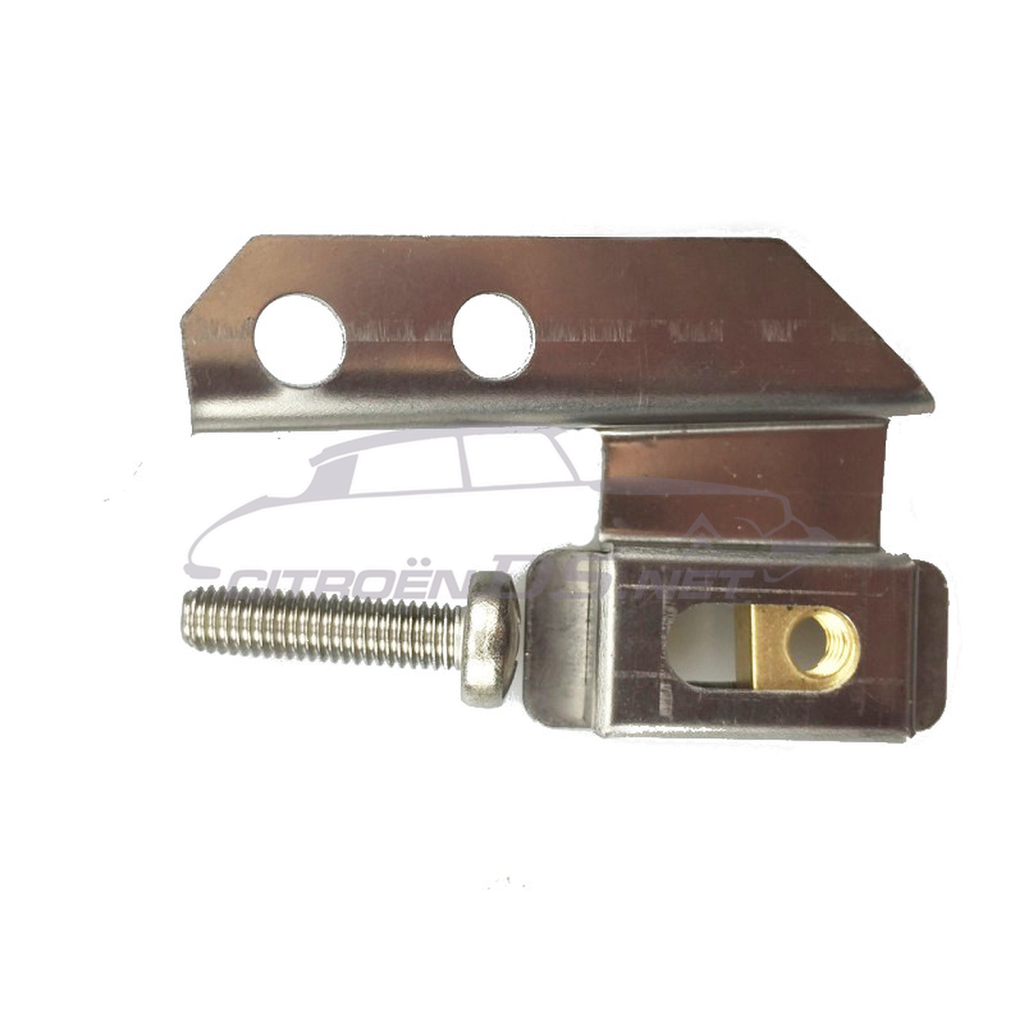 Staffa di montaggio tromba indicatore posteriore, inox, sinistra