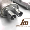 Rear silencer for Citroën SM, pair