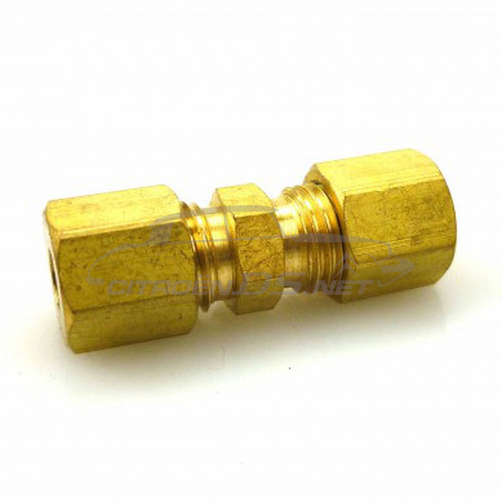 2 way inline connector for high pressure pipes, 4.5mm, self-sealing