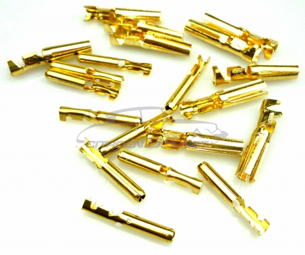 Brass wiring connectors, 4mm, set of 10 pairs