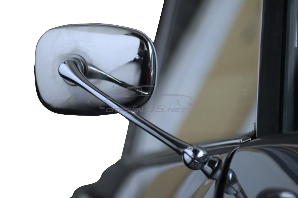 Stainless steel right side mirror small model