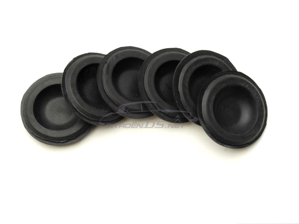 Round rubber bung for doors, set 8