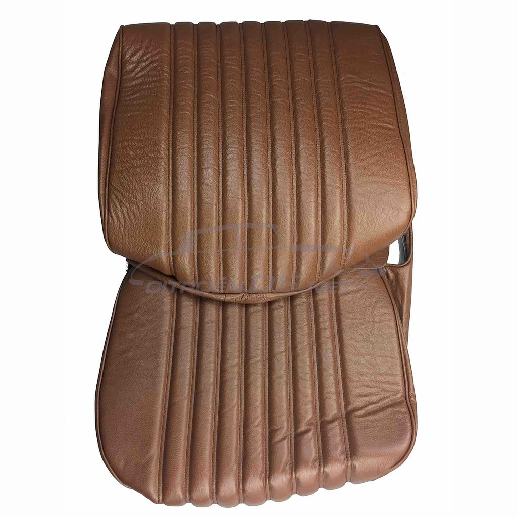 Coprisedile in pelle marrone per un sedile anteriore completo e di qualità perfetta. Come l'originale! Tempo di consegna circa 14 giorni