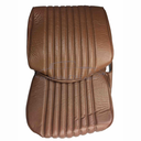 Brown leather &quot;Tabac&quot; / &quot;Havanne&quot; seat covers for 1 car 