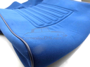 Sitzbezüge ID/DS Waffel-Printmuster (abgesteppt) “andalusisch blau“ 1969-’72, Satz vorne u. hinten