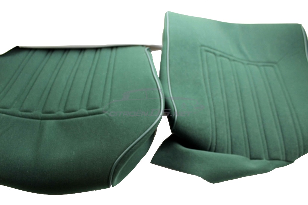 Sitzbezüge ID/DS Waffel-Printmuster (abgesteppt) “vert-Jura“ 1969-’75, Satz vorne u. hinten