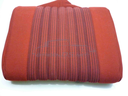 Coiffes sièges Pallas AV+AR velours rayé “rouge cornaline“ (1970-1972)