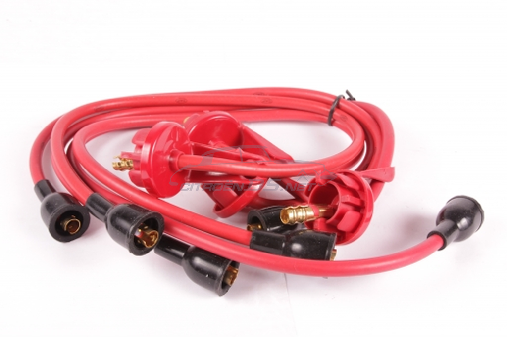 Set plug leads, silicone core, red/red, EFi. Models