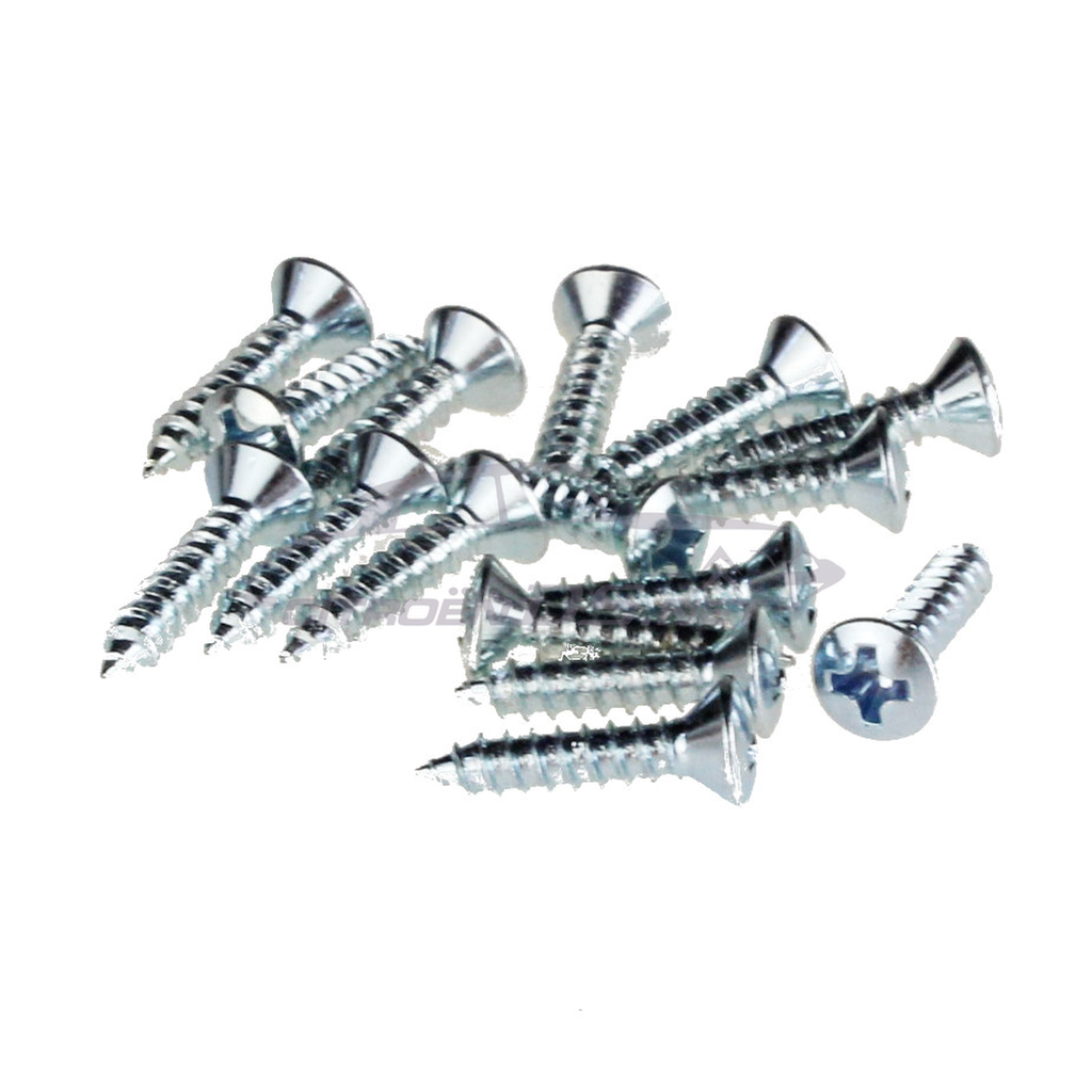 Vis cruciforme 3,5x16mm zinguée , jeu de 16 pcs.