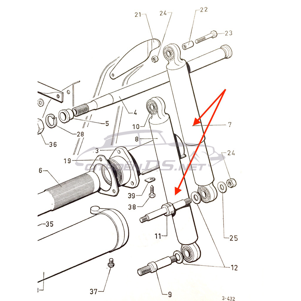 Set of front shocks (4 pieces)