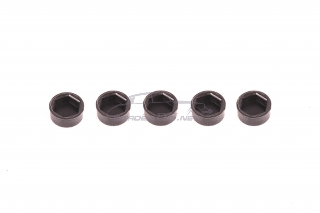 Set of plastic caps for M5 screws, front bumpers, 1968-1975