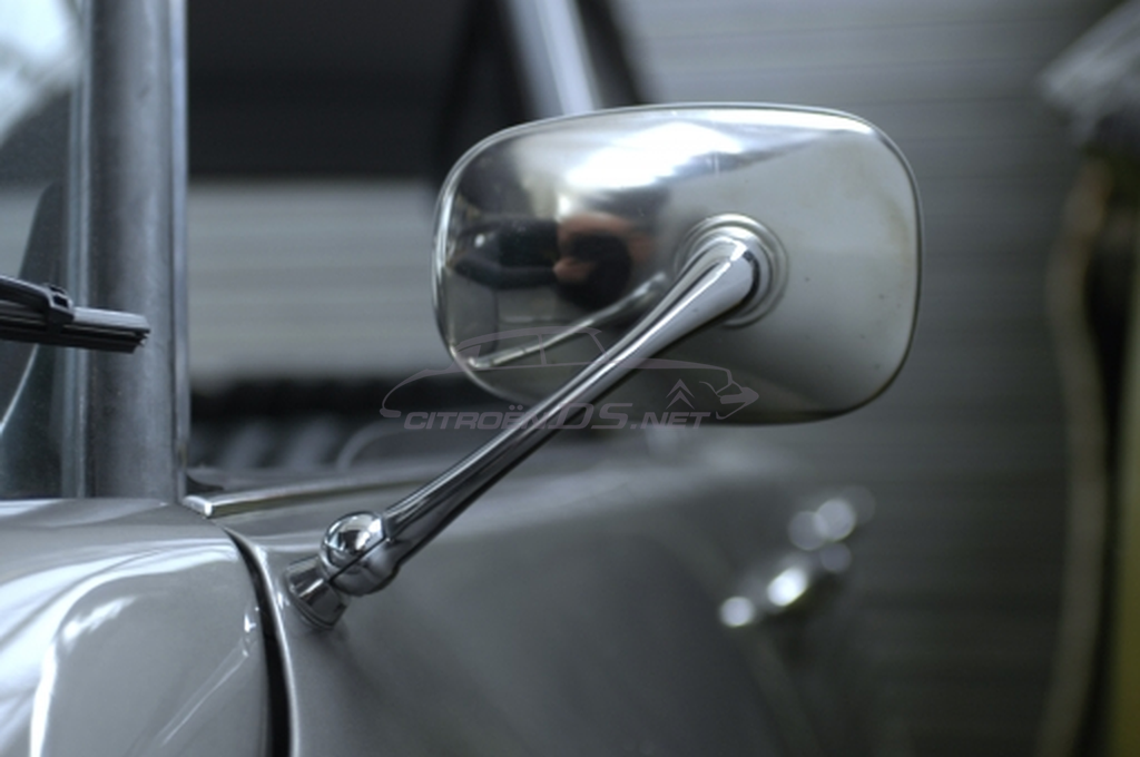 Stainless steel left side mirror small model