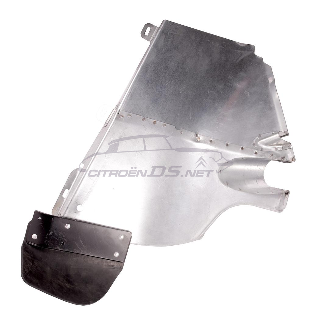 Splash shield, rear left wheelarch, lower, with mudflap, Berline