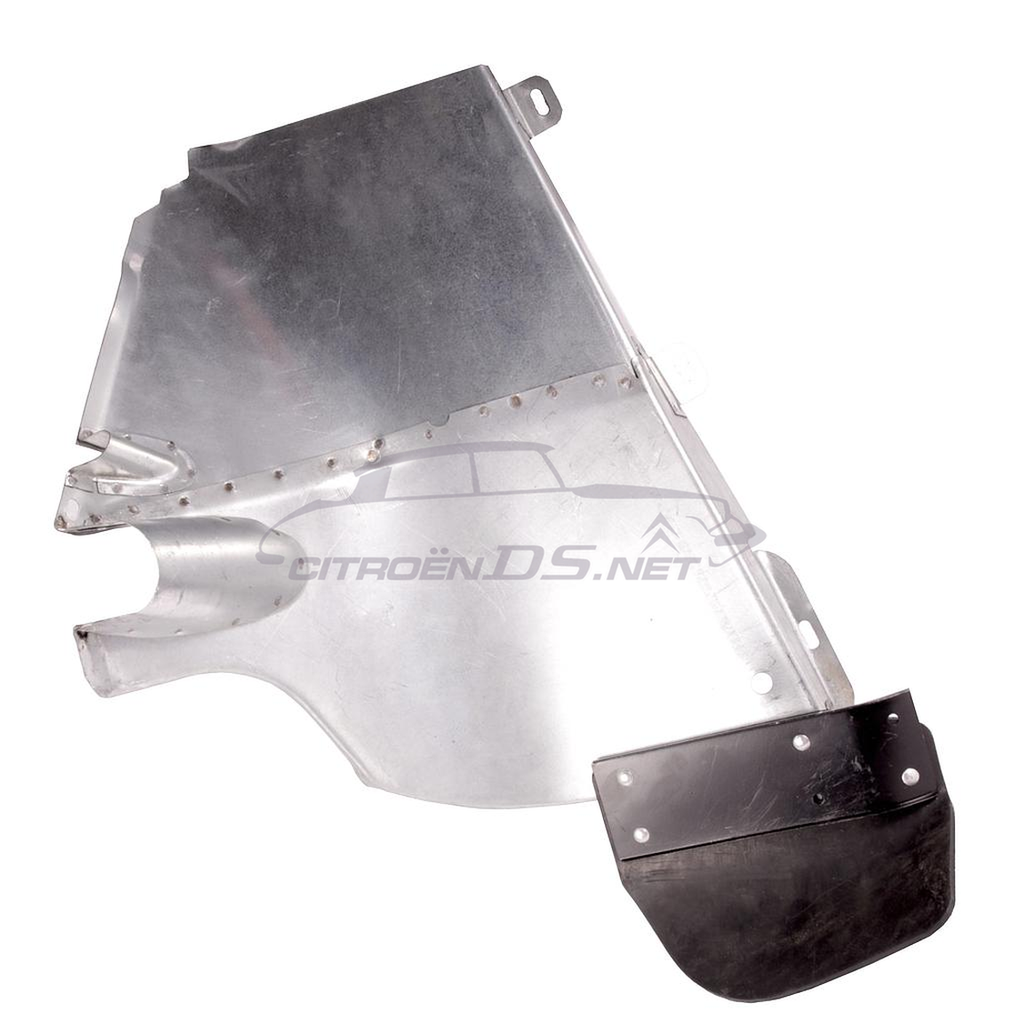 Splash shield, right rear wheelarch, with mudflap, Berline