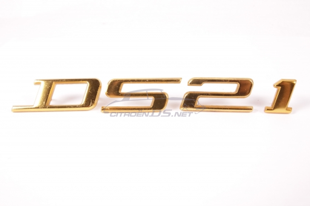 Schriftzug / Monogramm 'DS 21' gold