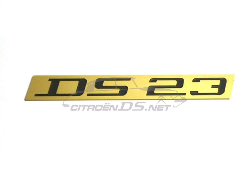 Type plate/ sign &quot;DS 23&quot; sedan