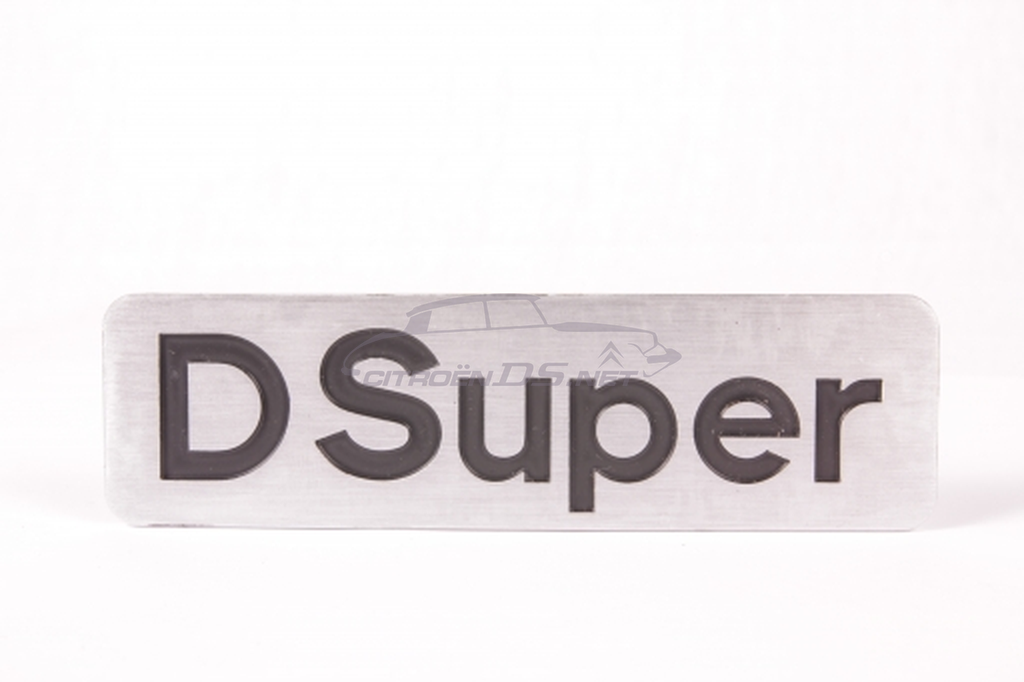 Type plate/ sign &quot;D Super&quot; 1972-1975