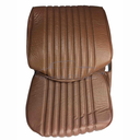 Brown leather "Tabac" / "Havanne" seat covers for 1 car 