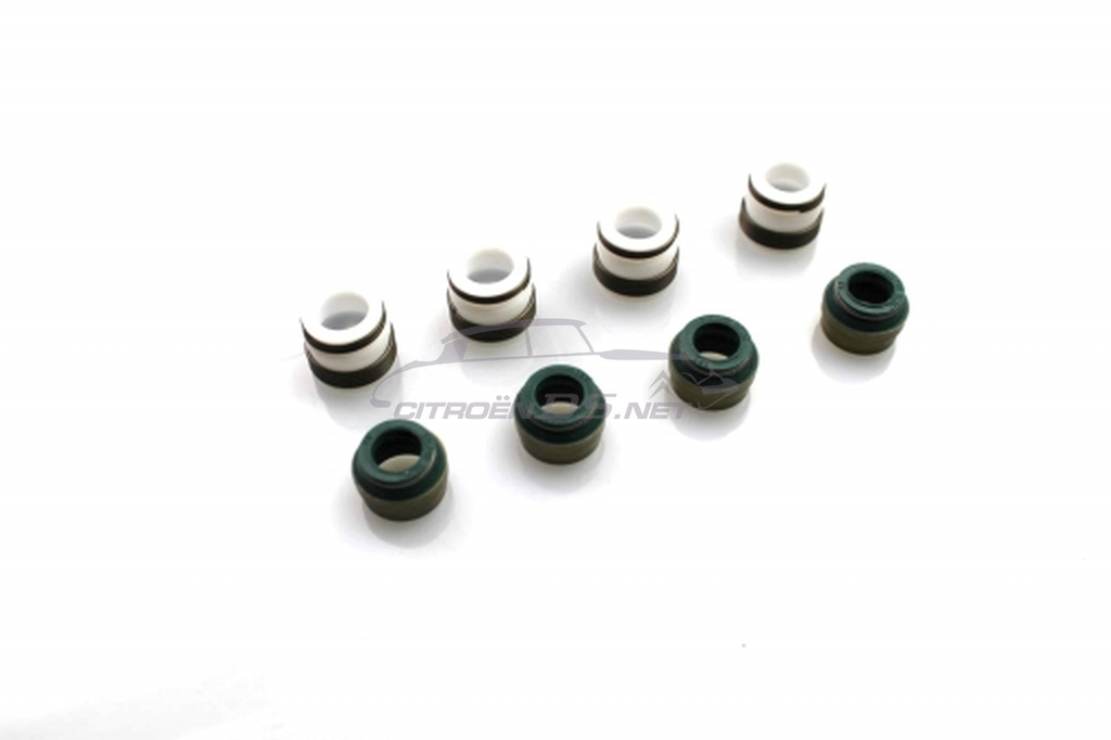 Valve stem seals f. inlet/ outlet, set 8