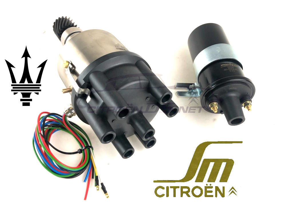 Elektronischer Zündverteiler für Citroën SM, Maserati Merak/Merak SS  (1-2-3-Ignition), komplett
