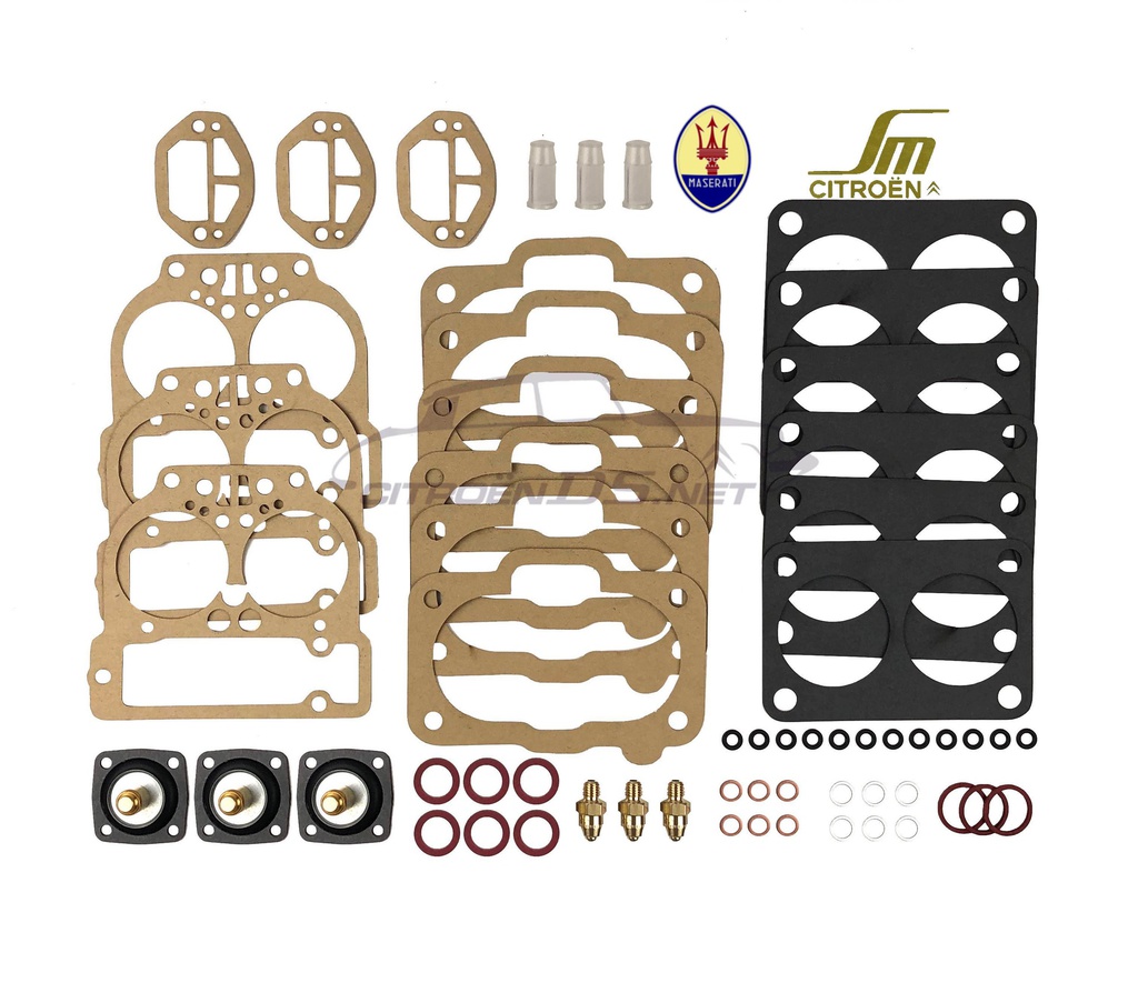 Carburetor repair kit for SM / Maserati 2.7 Litre, set of 3
