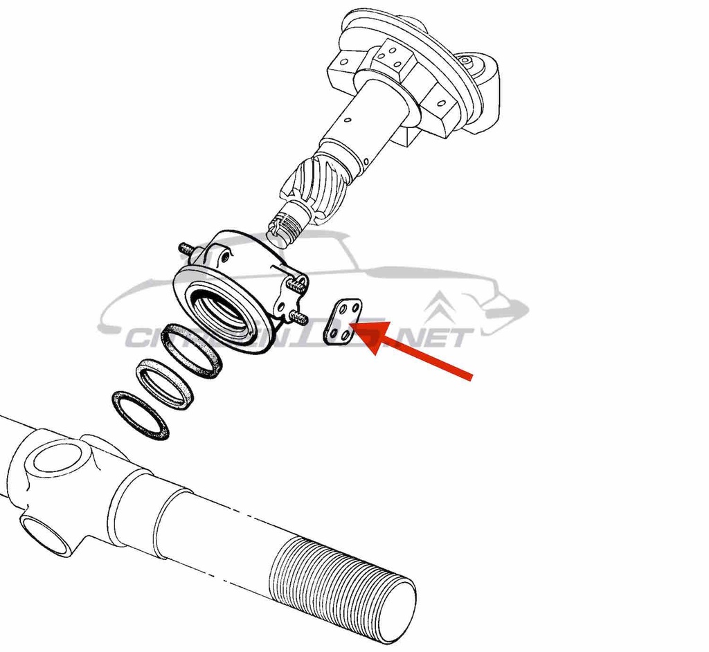 Sealing plate for steering rack, n.o.s.