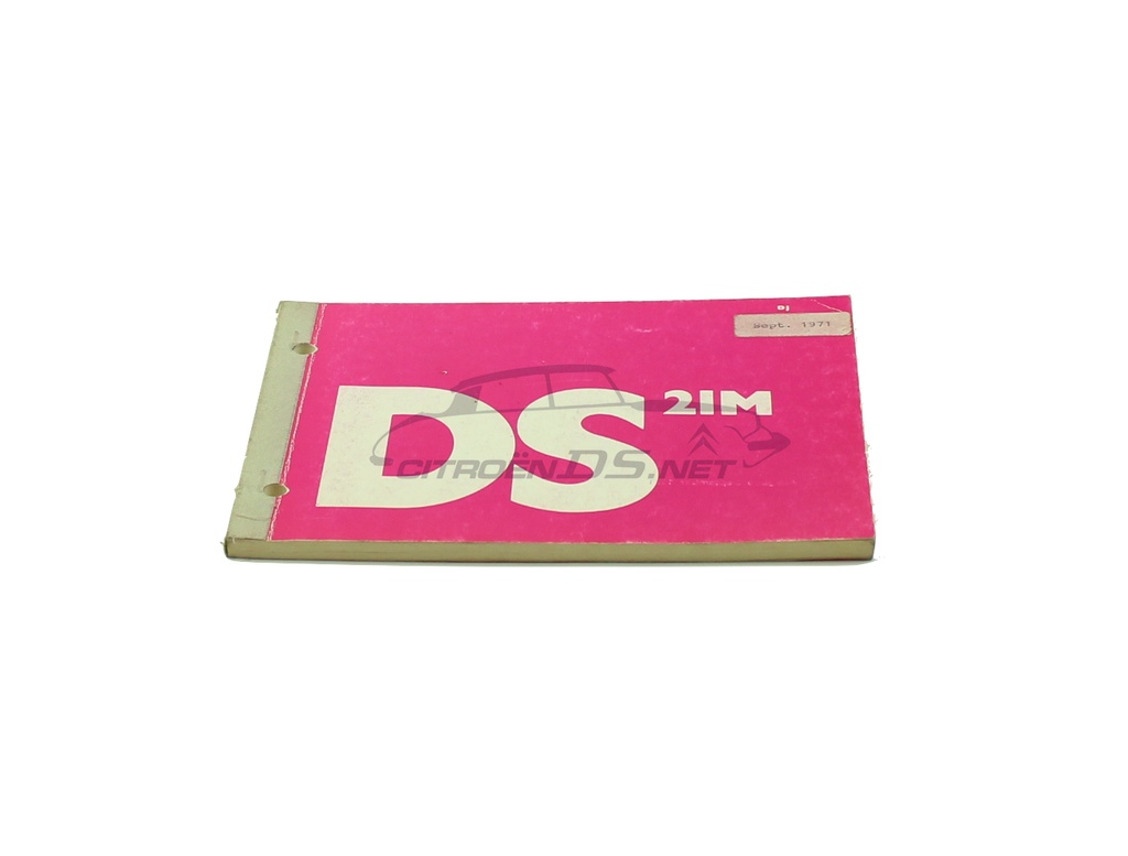 Betriebsanleitung DS 21M, Ausg. 09/71, über 90 Seiten, ORIGINAL, die deutsche Ausgabe