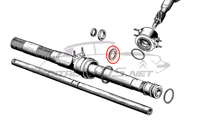 Sealing ring for steering rack <-12/1963