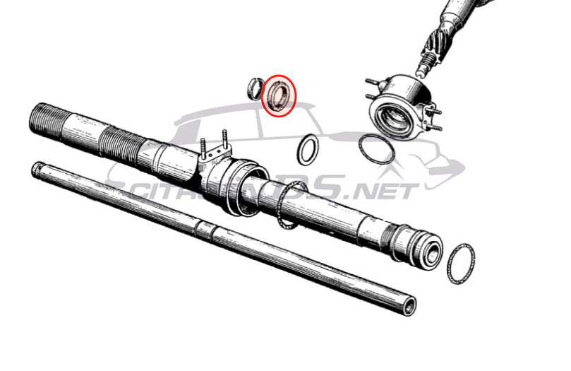 Sealing ring in steering rack <-1964