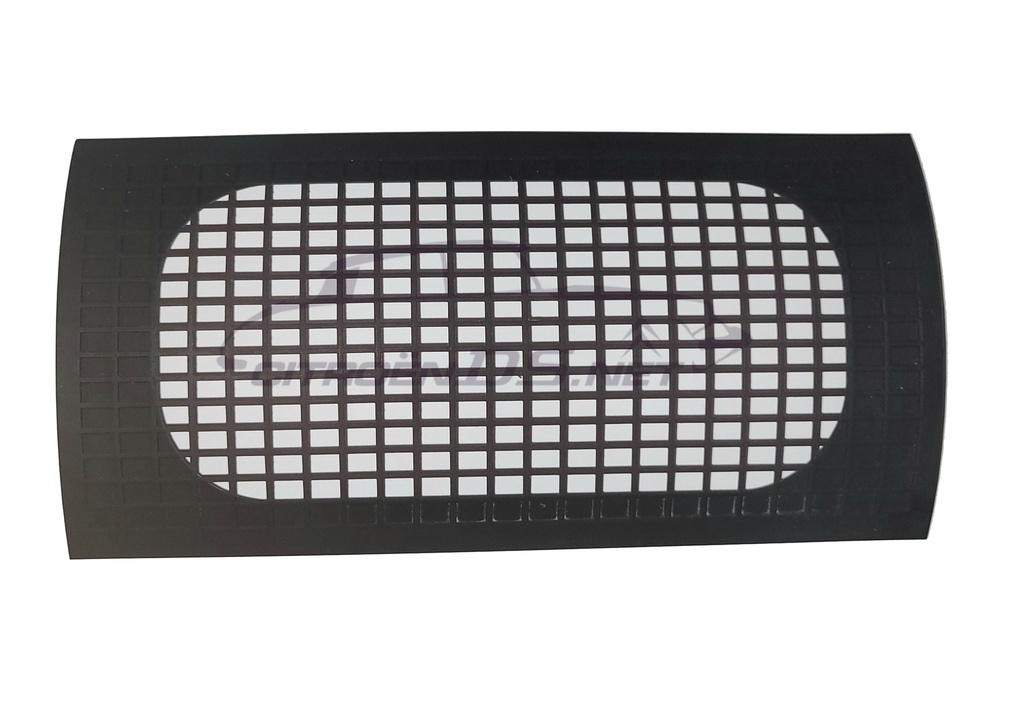 Grille for speaker in lower dashboard, 1962-1968