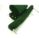 SPECIAL OFFER! Headrest large model velvet "Jura green", pair