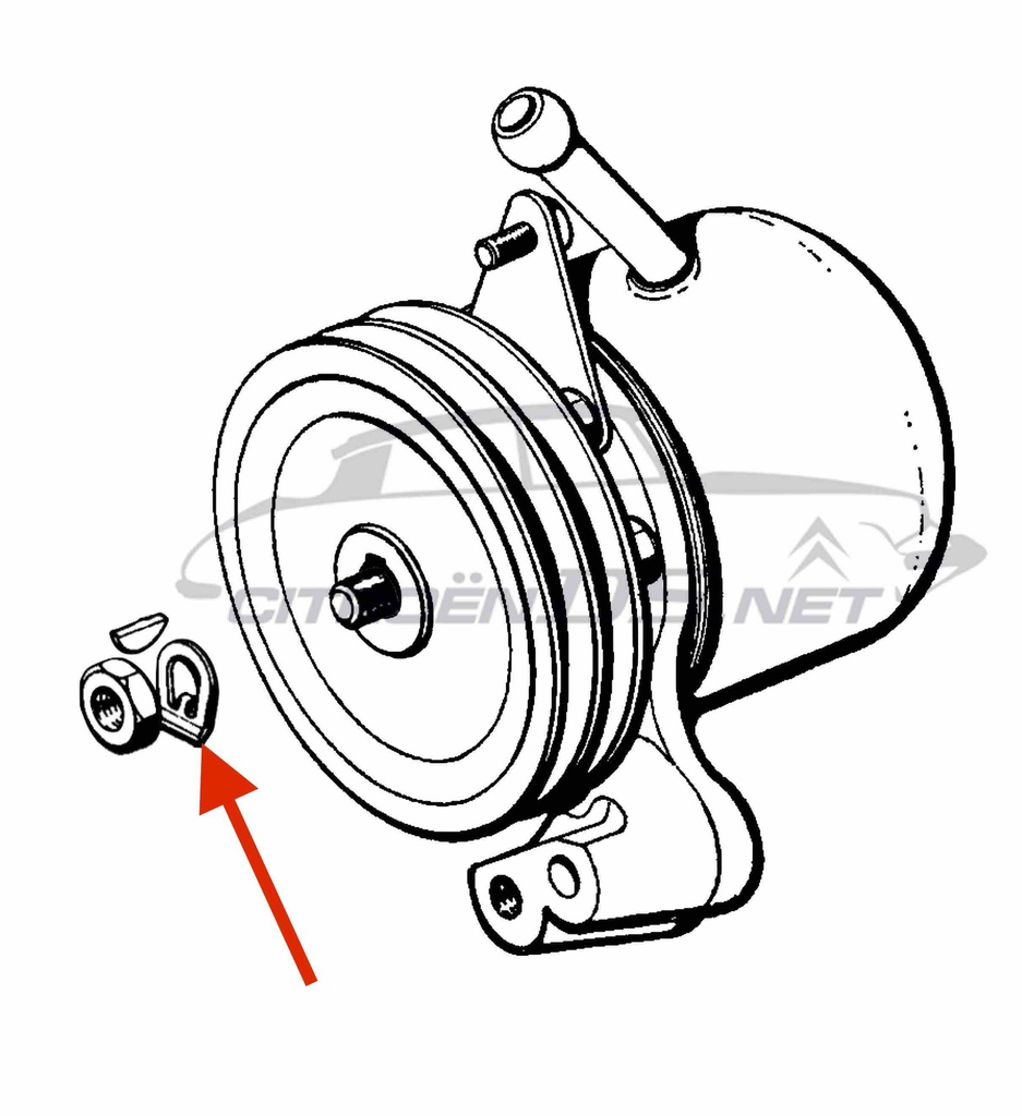 Lock washer for pulley of HP-pump