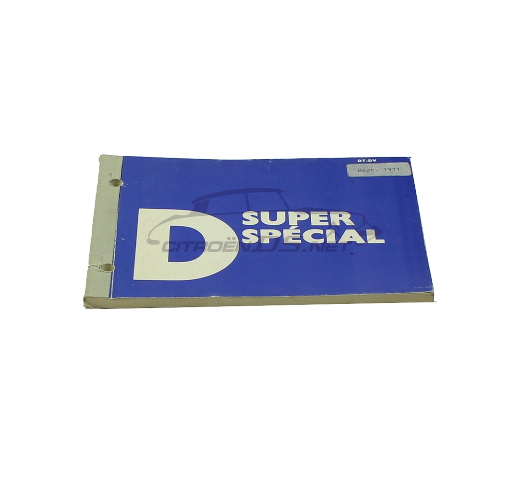 CitroenD Super Special, 09/71, Operating Instructions, ORIGINAL, the German edition