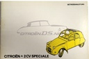 Betriebsanleitung   Citroen 2CV Speciale, ORIGINAL, die deutsche Ausgabe