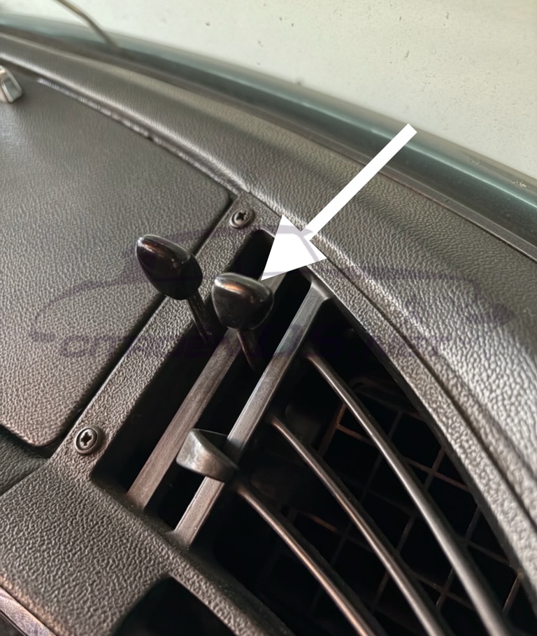 Knob for heating adjustment <-1969, used