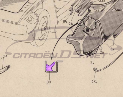 Dichtung Kofferraumhaube cabriolet (Pfeilprofil)