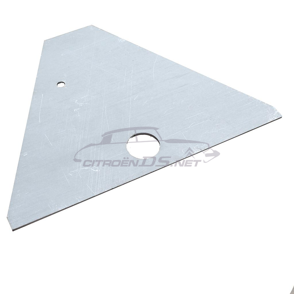 Centre jacking point reinforcement plate, trapezoidal