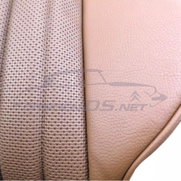 [717763] Front seat cover leatherette /Skai brown &quot;Targa Tobacco&quot;, for 1 seat