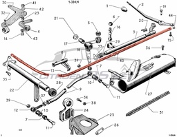 [104765] Câble commande vitesses (bv 5) , d'occasion