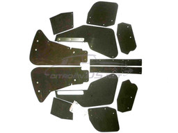 [514600] 12-piece mud flap set for 1 car with mounting plates 