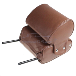 [717824] Headrest leatherette small model Tagra tobacco brown