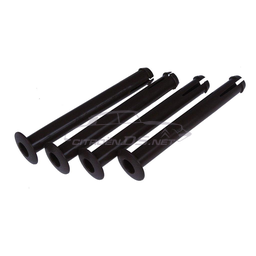 [717896] Black plastic (small type) headrest tube mounts, 130mm, set 4