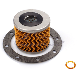 [103031] Oil filter incl. filter plate gasket and drain screw gasket (copper)