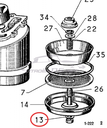 Oil filter housing bolt copper washer