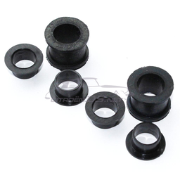 [104770] Rubber &amp; nylon bushes, gear change, set 6, 4 Nylon/2 Rubber